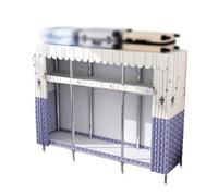 ZJTHY Armadi portatili del poliestere con il gabinetto portatile dei vestiti del guardaroba di economia di spazio della tenda veloce e facile da montare