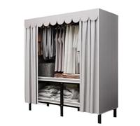 ZJTHY Armadi portatili in poliestere con tenda grande capacità armadio armadio organizzatore di stoccaggio stabile organizzatore per camera da letto