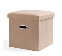 ZJTHY Miscela in Fibra ottomani Pieghevoli Pieghe di Riposo Pouf con Sgabello a Colori Solidi Eleganti sgabelli