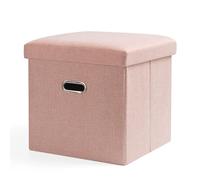 ZJTHY Miscela in Fibra ottomani Pieghevoli Pieghe di Riposo Pouf con Sgabello a Colori Solidi Eleganti sgabelli