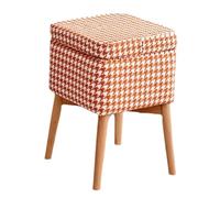 ZJTHY Miscela in Fibra ottomani Rimovibili portabolibile ottomano con Gambe in Legno Piede di conservazione nascosti sgabelli a Riposo 12,9 x 18,5 Pollici
