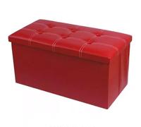 ZJTHY Ottomani in Pelle con Panca Rettangolare di Spugna ad Alta resilienza con Spot di Sgabello Imbottito Ottimo 110L.