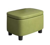 ZJTHY Ottomani in Pelle con Telaio in Legno Multi-Funzionale Sgabello ad Alta resilienza con Spugna di Spugna Elegante Pouf.
