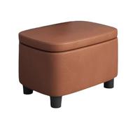 ZJTHY Ottomani in Pelle con Telaio in Legno Multi-Funzionale Sgabello ad Alta resilienza con Spugna di Spugna Elegante Pouf.