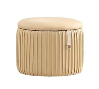 ZJTHY Ottomani in Poliestere con Cornice in Legno Moderno Pouf Pouf ottomane robuste vanità sgabelli compatti sgabelli