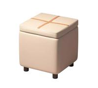 ZJTHY Ottomani in Poliestere con Cornice in Legno Multifunzionale Pouf ottomane Moderno Sgabello per Soggiorno