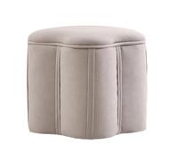 ZJTHY Ottomani in Poliestere con Telaio in Legno Elegante Imbottito Piede ottomano Riposo per Soggiorno Camera da Letto 12,5 x 13,7 Pollici