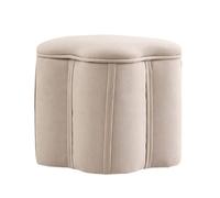 ZJTHY Ottomani in Poliestere con Telaio in Legno Elegante Imbottito Piede ottomano Riposo per Soggiorno Camera da Letto 12,5 x 13,7 Pollici