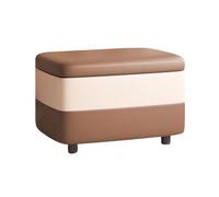 ZJTHY Ottomani in Poliestere con Telaio in Legno Robusto di Riposo ottomano con Coperchio Reversibile ad Alta Resistenza.