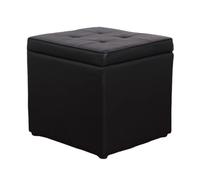ZJTHY PU Ottomani con Telaio in Legno Sgabello Elegante Sgabello in Schiuma ad Alta residenza vanità sgabelli Salva Spazio