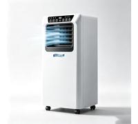ZJUNLI Condizionatore d'Aria Portatile 18000 BTU 2-in-1 Raffreddamento e Riscaldamento, unità climatizzatore Mobile autonoma con Ruote per Tutto L'Anno, Spina UK e UE, 9000 BTU, 9000 BTU