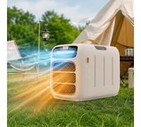 ZJUNLI Condizionatore Portatile per Tenda 4700Btu, Raffreddamento e Riscaldamento da Campeggio, Compressore AC Silenzioso ≤45dB per Auto Tenda Camper Uso Interno Ester, Cooling And Heating