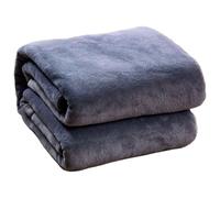 ZJUNLI Coperta Calda 200 x 250 cm Accogliente Plaid Divano Super Morbida Nessun Odore per L'Autunno e L'Inverno, Antistatico, Grigio Scuro