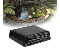 ZJUNLI Telo Laghetto 1550 x 2600 cm in HDPE Rivestimento per Laghetto Nero Stabile Ai Raggi UV per Laghetti, Fontane, Giardini Acquatici e Cascate, Nero