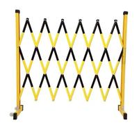 ZJXANOZ Cancello di Sicurezza Retrattile in Metallo con 2 Ruote, barriera temporanea per Il Controllo del Traffico da 16,4 Piedi per la Gestione della Folla e la Sicurezza degli