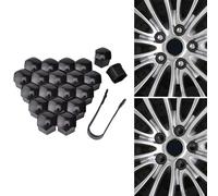 zjxcnb 20 Pezzi Copridado Ruota per Land Rover Defender Discovery 3 4 5 Range Rove Evoque Freelander, Esagonali Copri Bulloni Pneumatici Auto Mozzo Protezione Vite Tappo con Strumenti Rimozione
