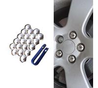 zjxcnb 20 Pezzi Copridado Ruota per Mercedes A-Class B-Class C-Class GLC ML-Class GLE-Class CLA AMG GT, Esagonali Copri Bulloni Pneumatici Auto Mozzo Protezione Vite Tappo con Strumenti Rimozione