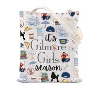 ZJXHPO Gilmore TV Show Merchandise Tote Bag Rory Fans Lorelai Lovers Gift Luke's Coffee Gift It's Gilmore Season Borsa a tracolla, Gilmseasonts-uk