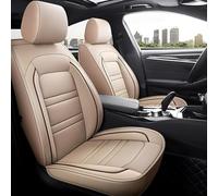 zjxmnb Anteriori Posteriori Coprisedili Auto per Kia Stonic 2017-2025, Pelle Traspirante Impermeabile Resistenti Facili Installare Pulire,A/Beige