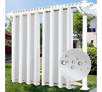 ZJXSNEH Patio Tenda per Esterni Tenda per Il Sole Finestra Antivento Tende oscuranti Impermeabili per la Camera da Letto del Giardino Veranda Gazebo Bianco(Larghezza x Alto) L200cm x A200cm x 1PC
