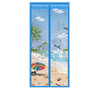 ZJXSNEH Tenda Morbida Magnetica Ricamata Criptata A Scacchi Muta Anti-Zanzara Isola 100X220CM