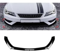 zjxtnb Auto Spoiler Anteriore per S-Eat Leon MK3.5 2017-2019, Frontali Labbro Paraurti Anteriore Sottoparaurti Lama Inferiore Splitter Bumper Canard,Black