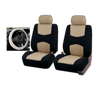 zjxwnb Auto Set Coprisedili per Lancia Ypsilon S/Ypsilon Elefantino/Ypsilon MYA/Ypsilon Gold, Confortevole Coprisedile Copri Traspirante Antiscivolo Protezione Sedile,X/Beige