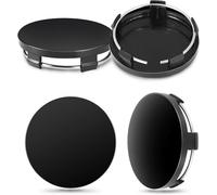 zjxwzm 4Pcs Cappucci Ruota Coprimozzi per VW Passat (B5.5) 2000 2001-2005 60MM, Resistente all'Usura e Durevole Centro Hub Coperture Ruggine Accessorio Decorativo,A Black