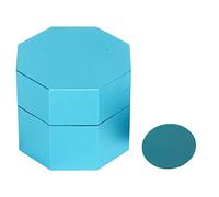 Zjythocyber Aluminium Alloy Octagonal Cue Chalk Box Holder, Universal Billiard Chalk Case for Round and Octagonal Chalk, Compact 3.5 cm Diameter with Iron Sheet and Jack Clip for Pool Players (Blue)