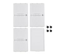 Zjythocyber Armadietto portaoggetti in plastica, contenitori portaoggetti impilabili multiuso di grande capacità con coperchi, organizer multistrato ispessito per soggiorno, ufficio (3 livelli)