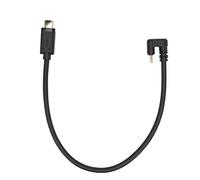 Zjythocyber Cavo maschio-maschio USB 3.1 di tipo C, cavo di prolunga dati da 12 pollici, trasmissione dati fino a 10 Gbps, design a gomito a U con tripla schermatura, compatibile con e