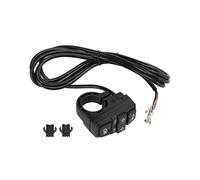 Zjythocyber Interruttore per Luce e clacson della Bici elettrica 3 in 1, Controllo del Segnale di svolta Senza Fili con funzioni di clacson e Faro, Interruttore per Manubrio in Nylon (48 V)