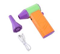 Zjythocyber Mini Turbo Ventilatore 130000 Giri/min, Soffiatore Elettrico per Spolverino con 2 Ugelli Magnetici, Regolazione Continua della Velocità, Soffiatore Asciutto Senza Fili (Arancia)