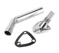 Zjythocyber Supporto per Canna da Pesca in Acciaio Inox, Supporto per Canna da Pesca per Barca con Montaggio a Ponte, Tubo Portacanna 40 mm per Yacht e Pesca d'Altura