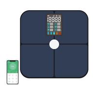 Zjyufy Bilancia Intelligente, Bilancia Pesapersone Digitale, Bilancia Impedenziometrica, Bilancia Digitale da Bagno per Grasso Corporeo, BMI e Massa Muscolare con Monitor Intelligente del Peso