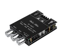 ZK-1002T Scheda amplificatore Bluetooth 2.0CH 100W* 2 mini amplificatore audio con controllo alti e bassi, ingressi BT e AUX, modulo amplificatore stereo DC 9-24V per altoparlanti domestici, versione