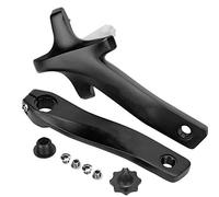 ZK 22 Manovella per Bicicletta, Guarnitura per Bici in Lega di Alluminio, Manovella Leggera a 4 Artigli con BCD104MM, Set di Bielle ad Alta Resistenza per Mountain Bike, Bici da (Nera)