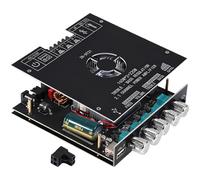 ZK-HT21 TDA7498E - Amplificatore di potenza wireless a 2.1 canali con uscita 160 W x 2 e 220 W, controllo alti e bassi per altoparlanti fai da te, 14,5 x 12,7 x 2,8 cm, sistema audio stereo domestico