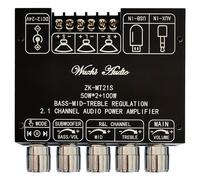 ZK-MT21S 2X50W + 100W 2.1 Canali Subwoofer Amplificatore di Potenza Digitale AUX 12V 24V Audio Stereo 5.1 Bassi