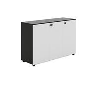 ZKALQECNF Cassettiera Scrivania Armadio a due ante for ufficio in legno con serratura for archiviazione dati, tre ante Armadietto Per Documenti