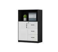 ZKALQECNF Cassettiera Scrivania Mobiletto singolo in legno for archivio corto con cassetti for ufficio, dati e altro Armadietto Per Documenti