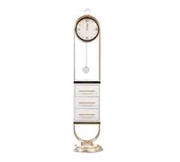 ZKALQECNF Orologio a Pendolo Orologio da terra con tre cassetti, moderno orologio da nonno americano retrò con campana verticale e portabottiglie. Arredamento per la casa