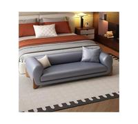 ZKALQECNF Panche punta letto Sgabello da comodino, in pelle, di lusso, leggero, for camera da letto, panca da comodino, for negozio di abbigliamento, guardaroba Panca Contenitore(Gray-blue,Grande)