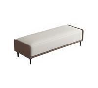 ZKALQECNF Panche punta letto Sgabello for letto, panca for scarpe, panca lunga, ingresso di lusso, ingresso di alta gamma, divano for soggiorno, sgabello Panca Contenitore(Coffee+Off-White)
