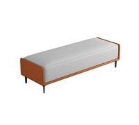 ZKALQECNF Panche punta letto Sgabello for letto, panca for scarpe, panca lunga, ingresso di lusso, ingresso di alta gamma, divano for soggiorno, sgabello Panca Contenitore(Orange+Gray)