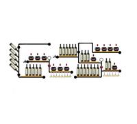 ZKALQECNF Scaffale da Vino Portabottiglie in stile industriale for tubi dell'acqua in ferro, refrigeratore for vino domestico, mensola decorativa a parete creativa Supporto per Bottiglie