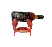ZKALQECNF Scaffale da Vino Portabottiglie Ornamento Granchio Creativo Soggiorno Ingresso casa Mobile TV Decorazioni for armadietto del vino Supporto per Bottiglie(Red)