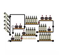 ZKALQECNF Scaffale per vino Organizer Portabottiglie in ferro Butler Acqua Stile Industriale Refrigeratore di Vino A Parete Mensola Decorativa Creativa Porta Vino Portatile