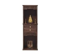 ZKALQECNF Stile cinese Armadio in legno a due strati con nicchia del Buddha, armadio con piedistallo, tavolo for il culto domestico, armadietto del Buddha degli antenati, Santuario Bellissimo(60cm)