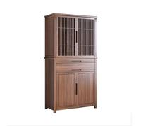 ZKALQECNF Stile cinese Meditazione con porta nascosta con ritaglio, mobiletto verticale for offerte di ricchezza in stile cinese Bellissimo